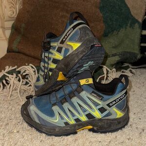 Salomon XA Pro 3D Shoes - Blue and Yellow Accents